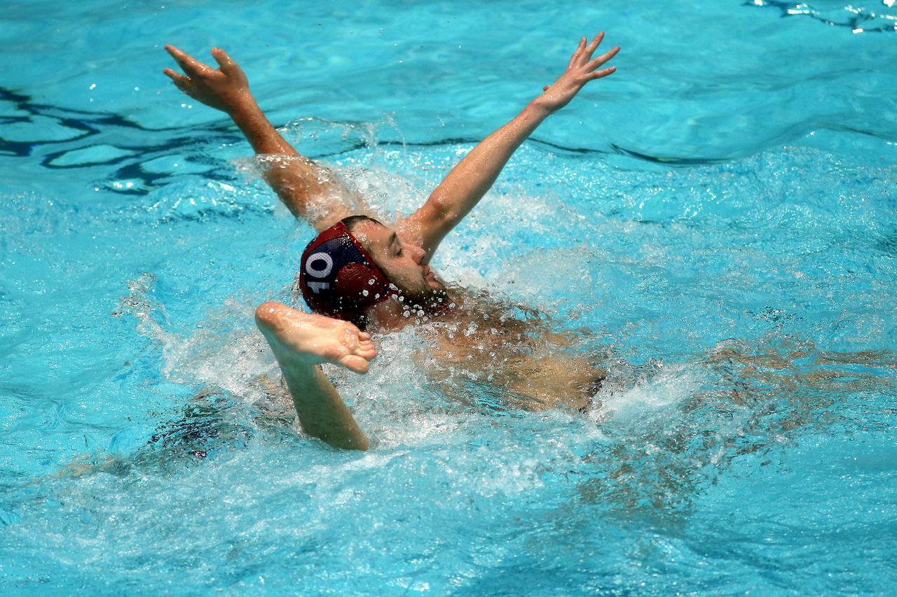 20.02.2013., Zagreb - PVC Mladost, 15 kolo Triglav Jadranske Vaterpolo lige HAVK Mladost Jug CO. Niksa Dobud Cap Photo: Marko Lukunic/PIXSELL