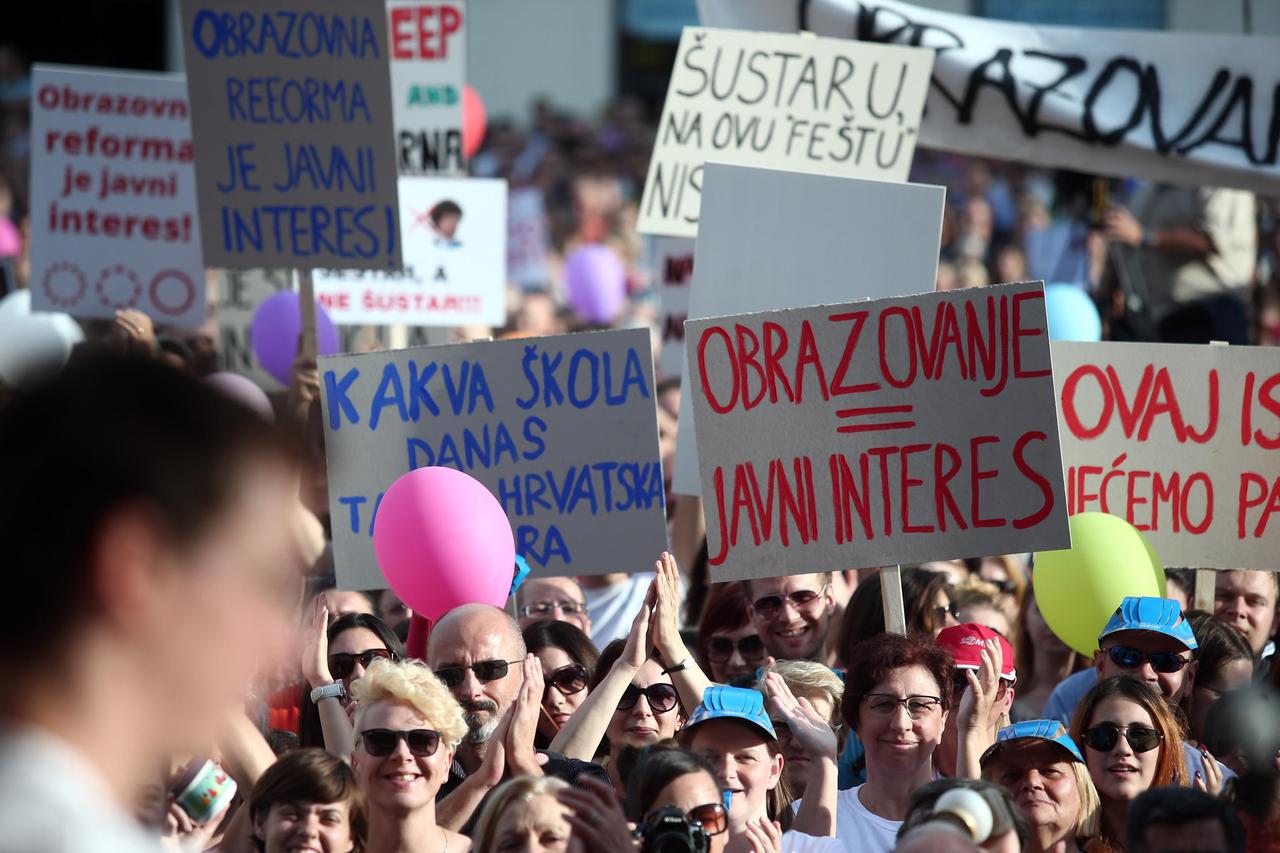 prosvjed Zagreb
