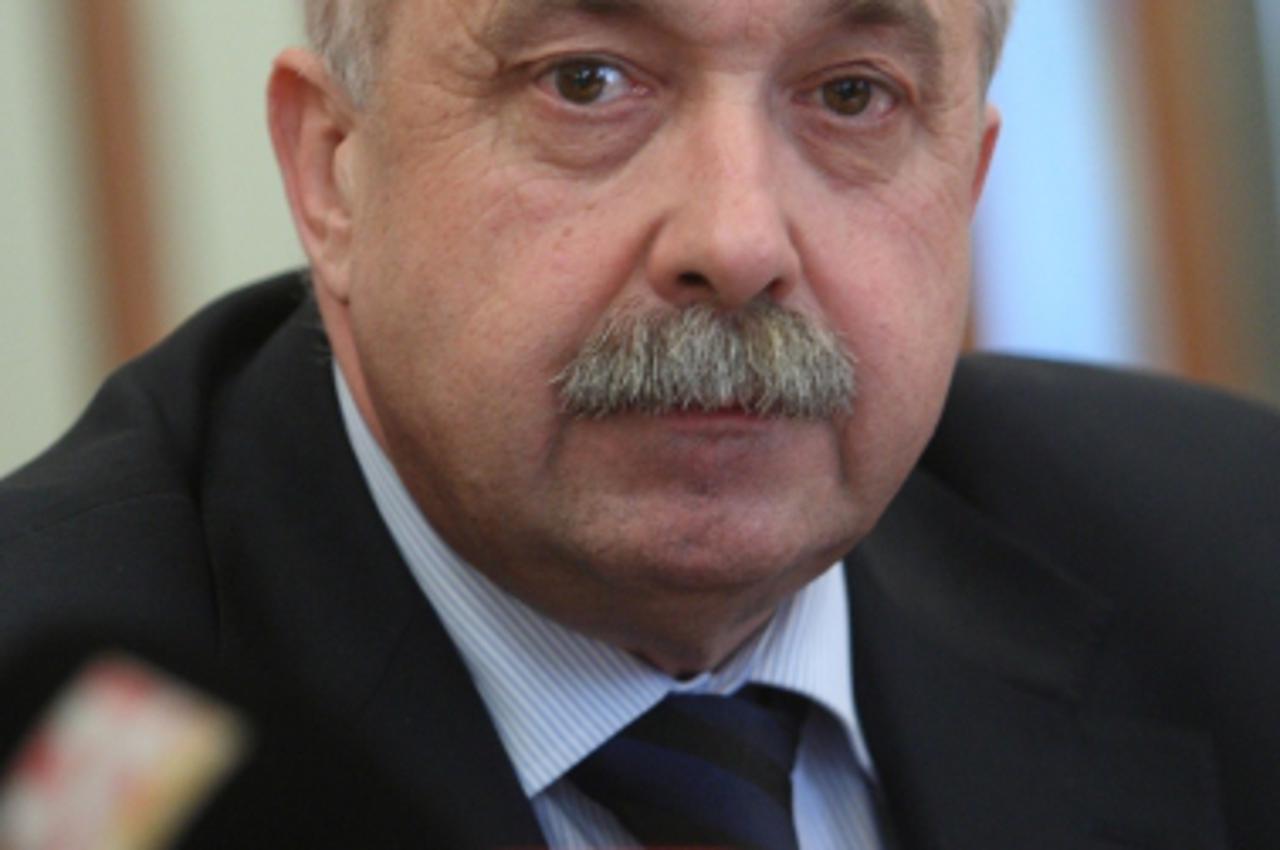 '16.03.2010., Zagreb - U dvorani Ivana Kukuljevica u Saboru Vesna Pusic i Zlatko Koracevic odrzao je tiskovnu konferenciju na temu poticajne stanogradnje, POS.  Photo: Davor Puklavec/PIXSELL'