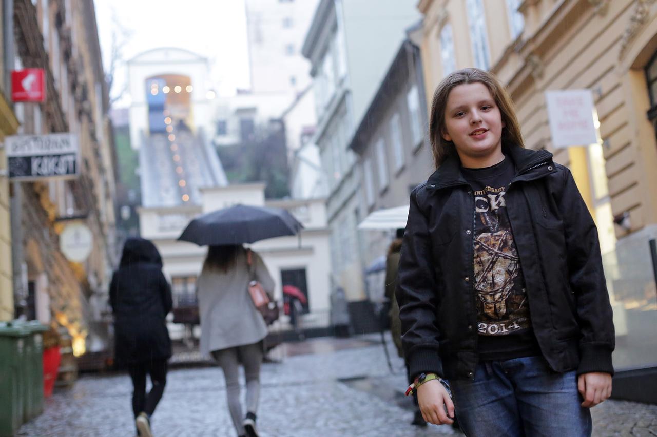 18.02.16., Zagreb - Jadran Mihelcic, 11-godisnjak koji snima filmove o Zagrebu.   Photo: Luka Stanzl/PIXSELL