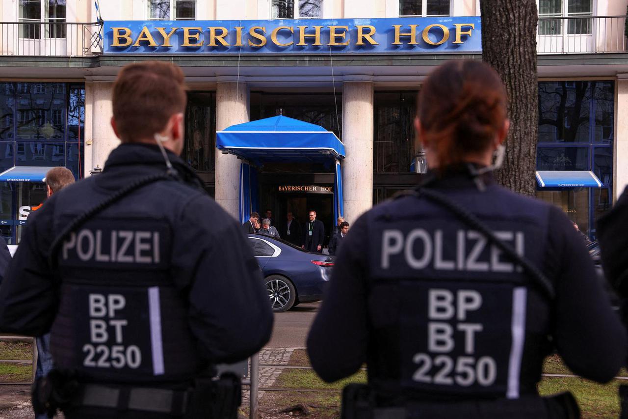 FILE PHOTO: Preparations ahead of the annual Munich Security Conference, in Munich