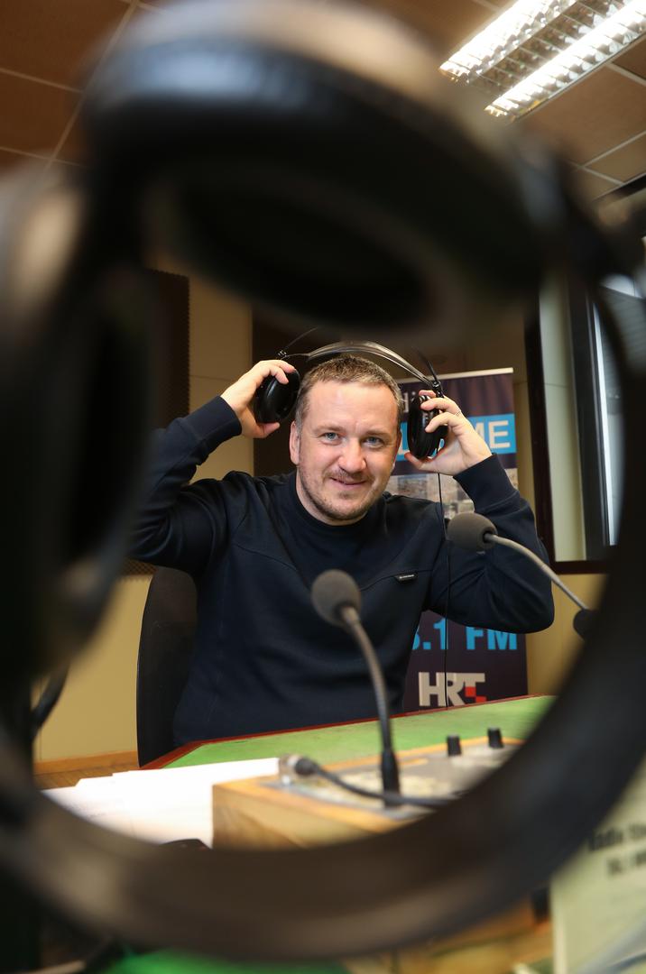 24.02.2025., Zagreb, HRT, radio Sljeme - Ivan Hlupic, radijski voditelj i radijski novinar Photo: Robert Anic/PIXSELL