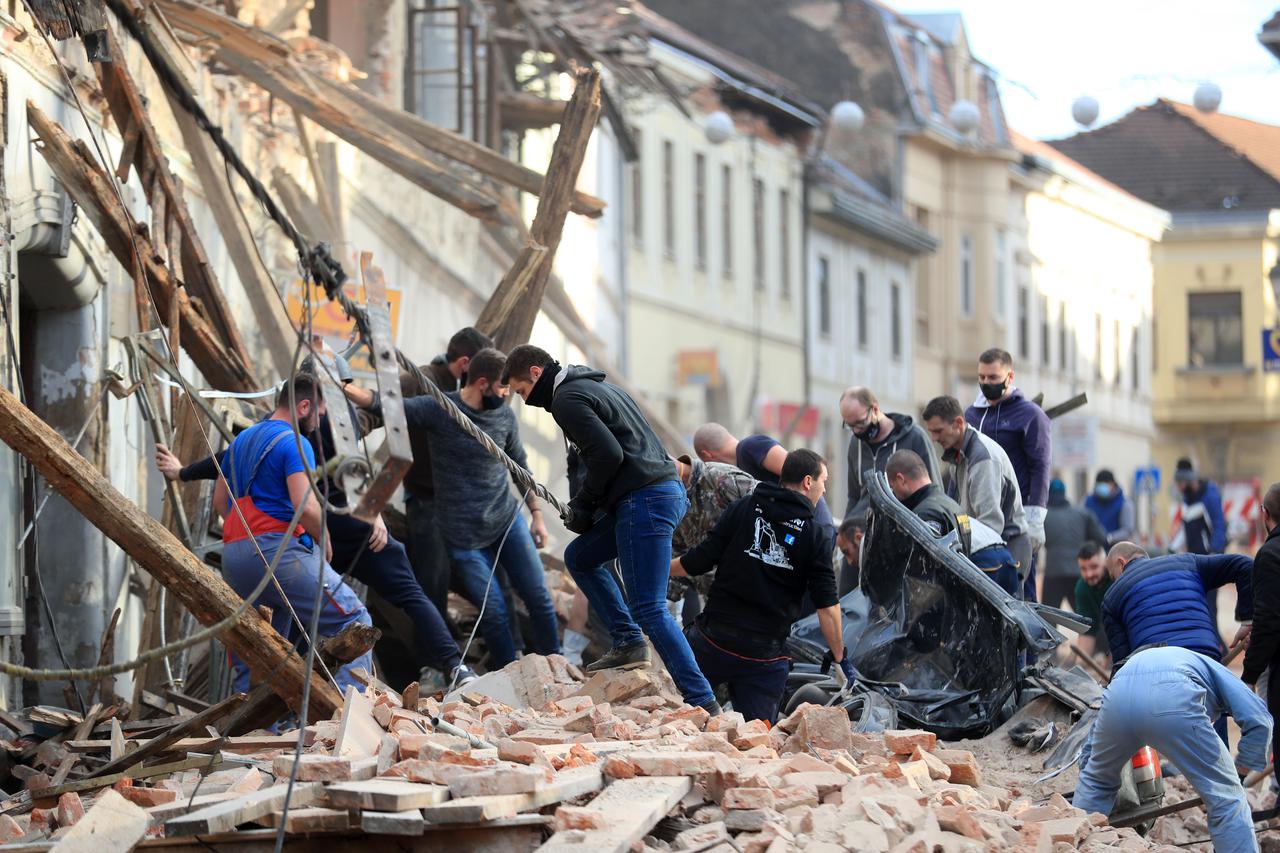 Posljedice razornog potresa u Petrinji i okolici