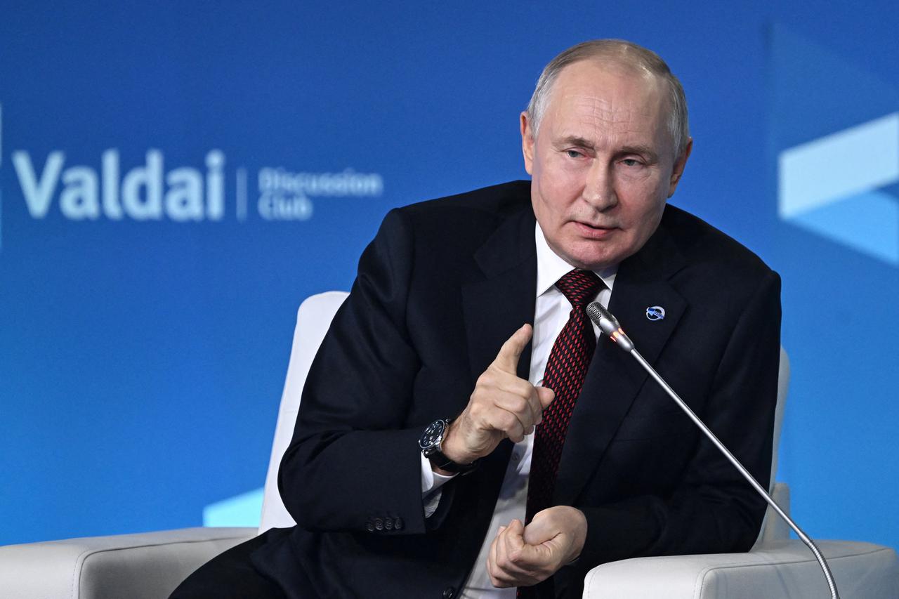 Russian President Putin attends Valdai Discussion Club