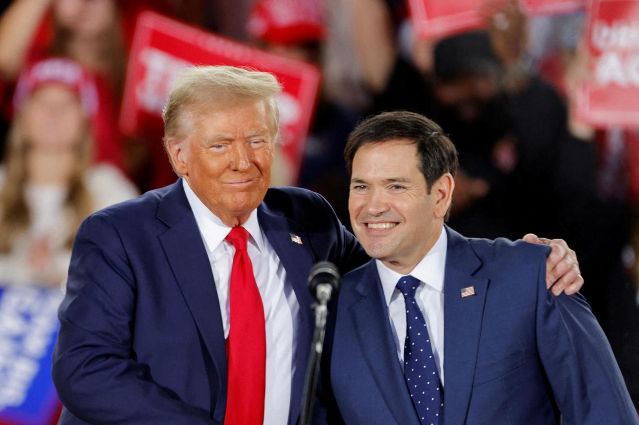 FILE PHOTO: Republican presidential nominee and former U.S. President Donald Trump campaigns at Dorton Arena, in Raleigh