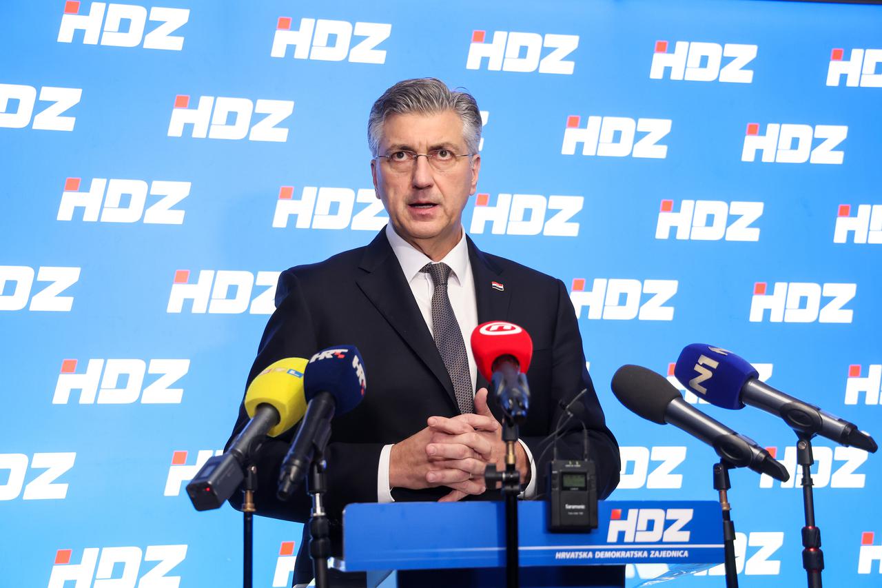 Zagreb: Andrej Plenković dao je izjavu nakon sjednice HDZ-a 
