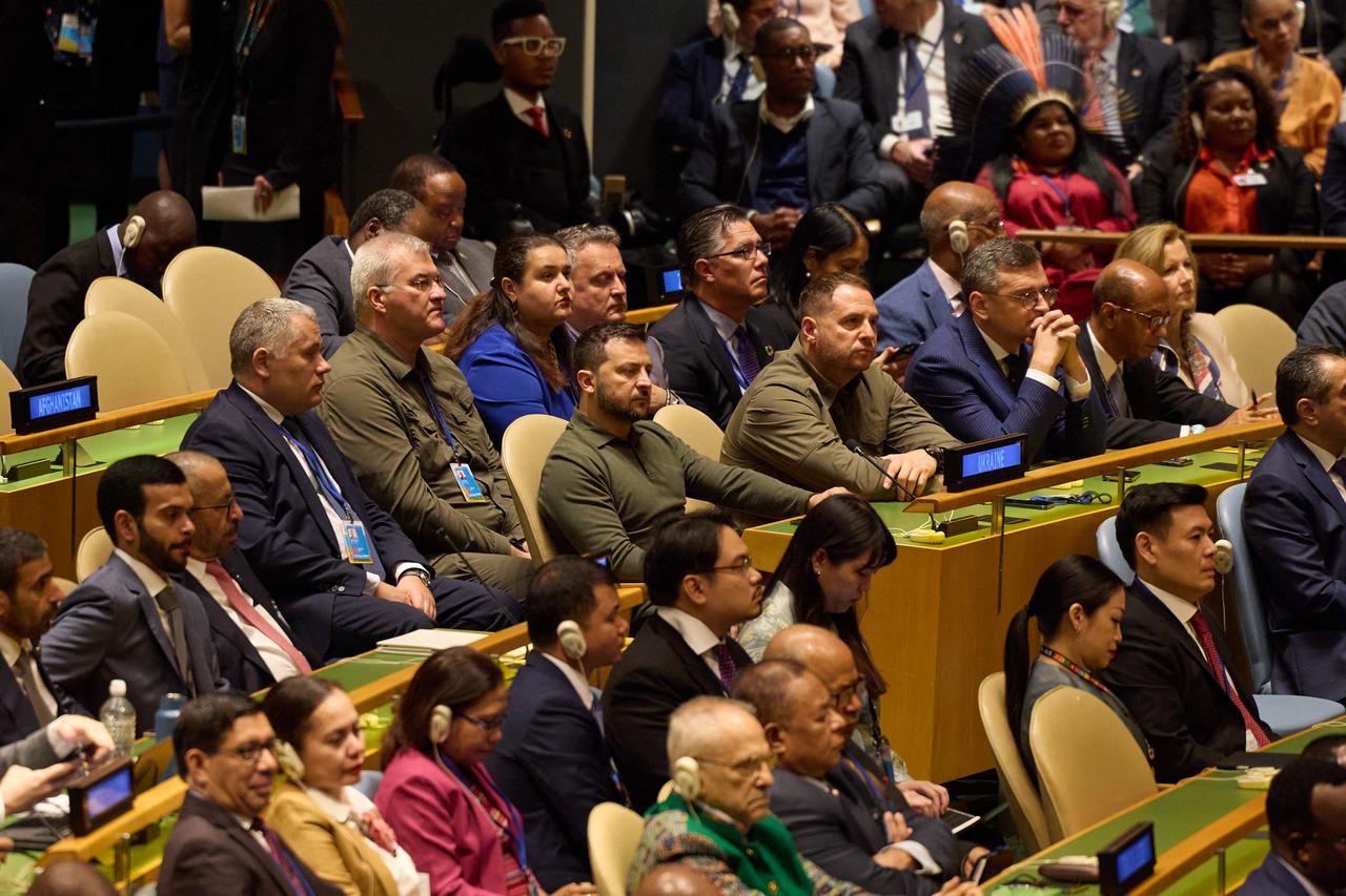 ukrajiniski predsjednik Zelenski u New Yorku na Općoj skupštini UN-a