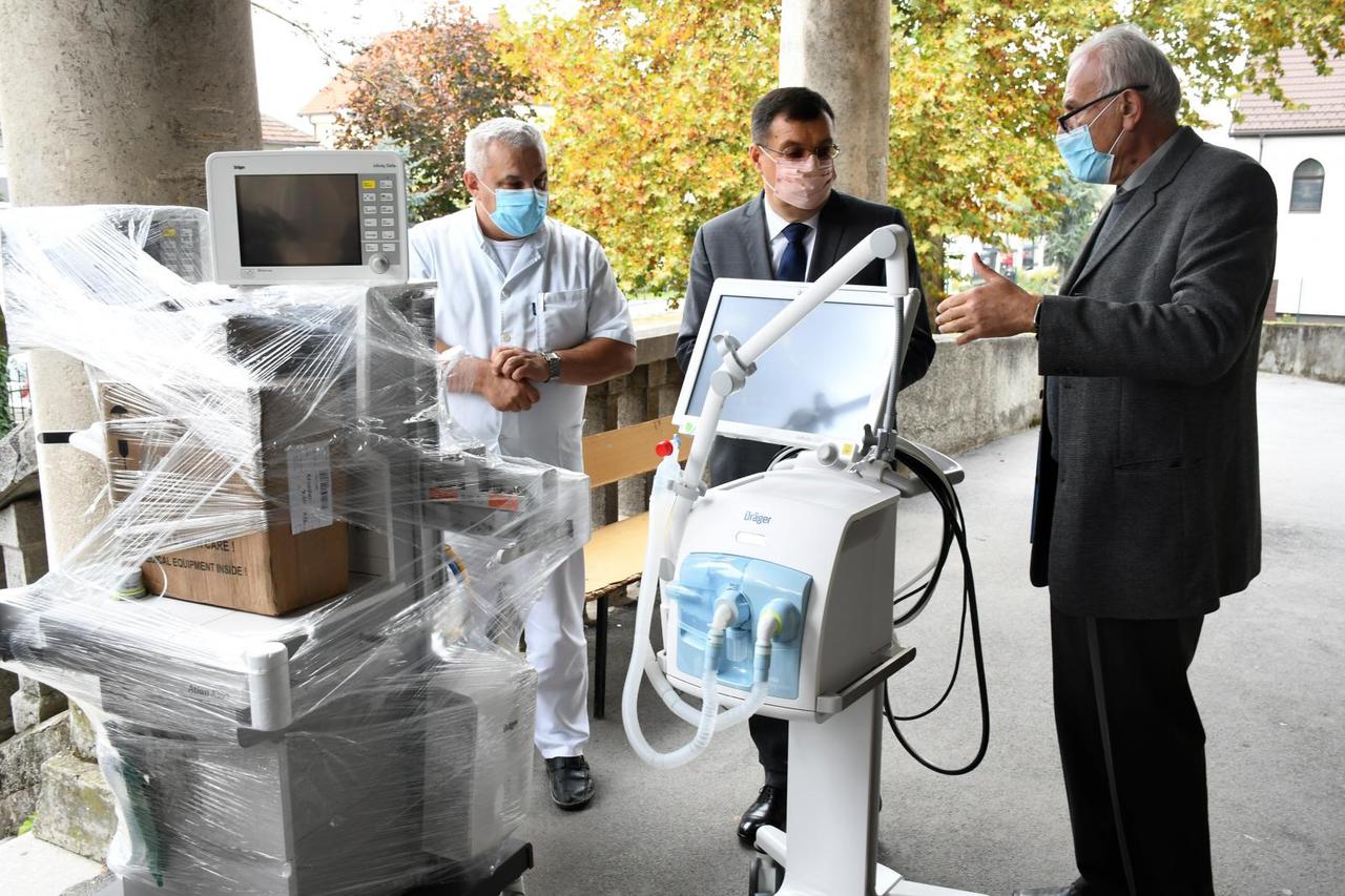 U Opću bolnicu Bjelovar dopremljeni novi respiratori i kreveti