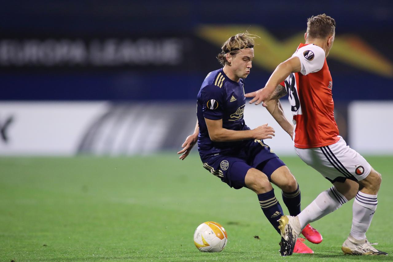 Zagreb: Dinamo i Feyenoord Rotterdam susreli se u 1. kolu Europske lige