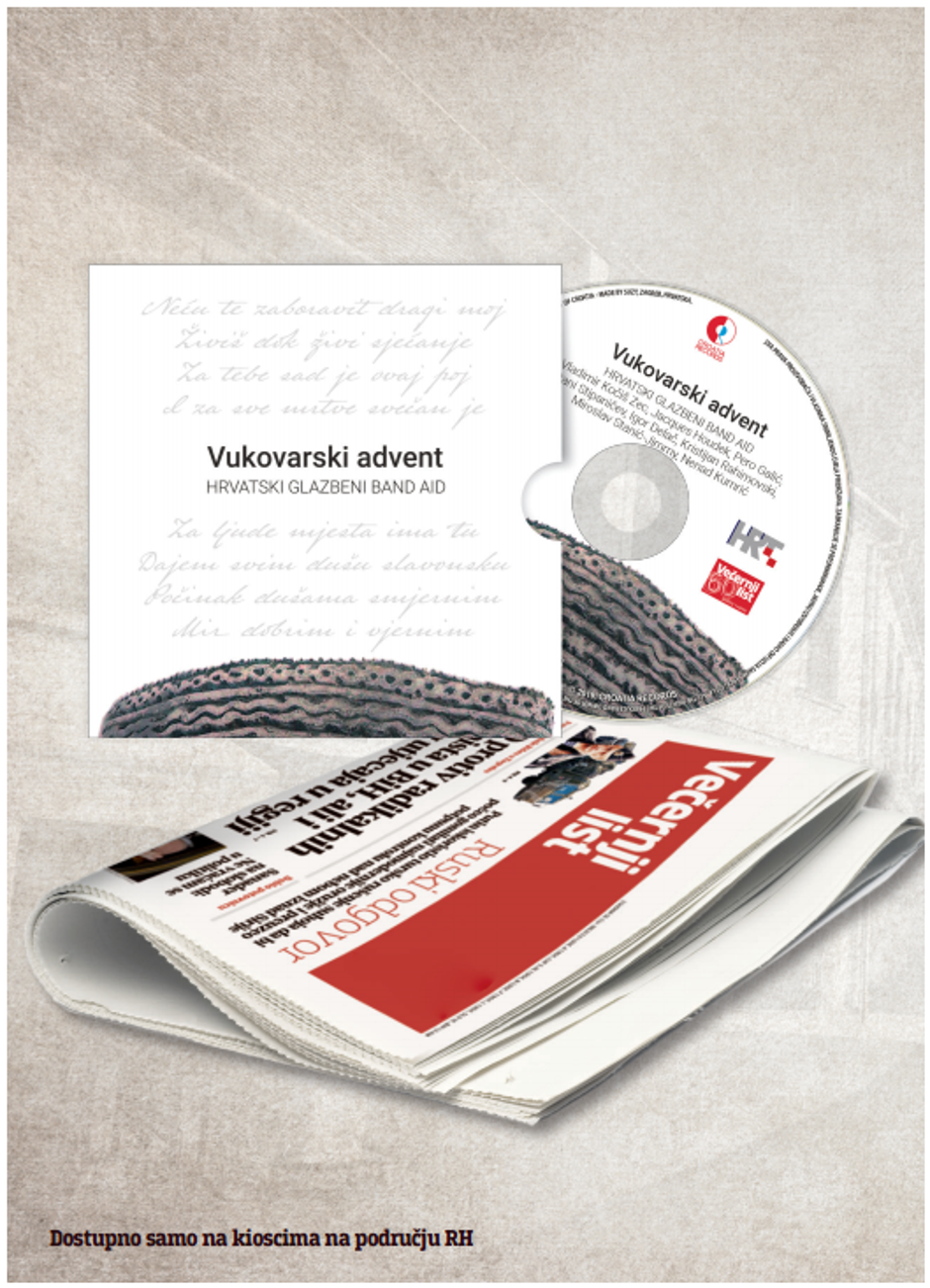 CD s pjesmom Vukovaru
