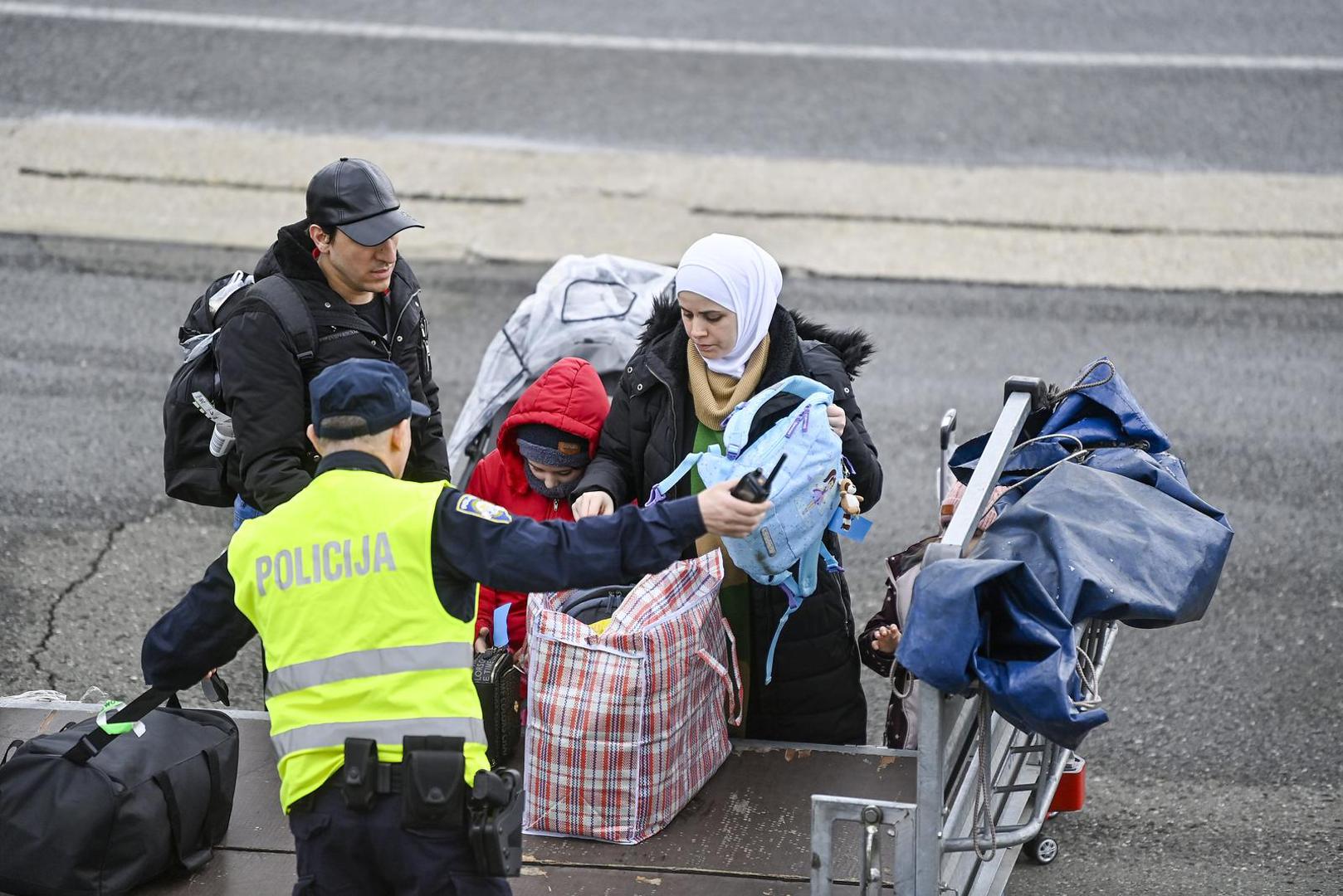12.03.2025., Zagreb - Dolazak 11 migranata koji su vraceni iz Hamburga u Zagreb. Photo: Igor Soban/PIXSELL