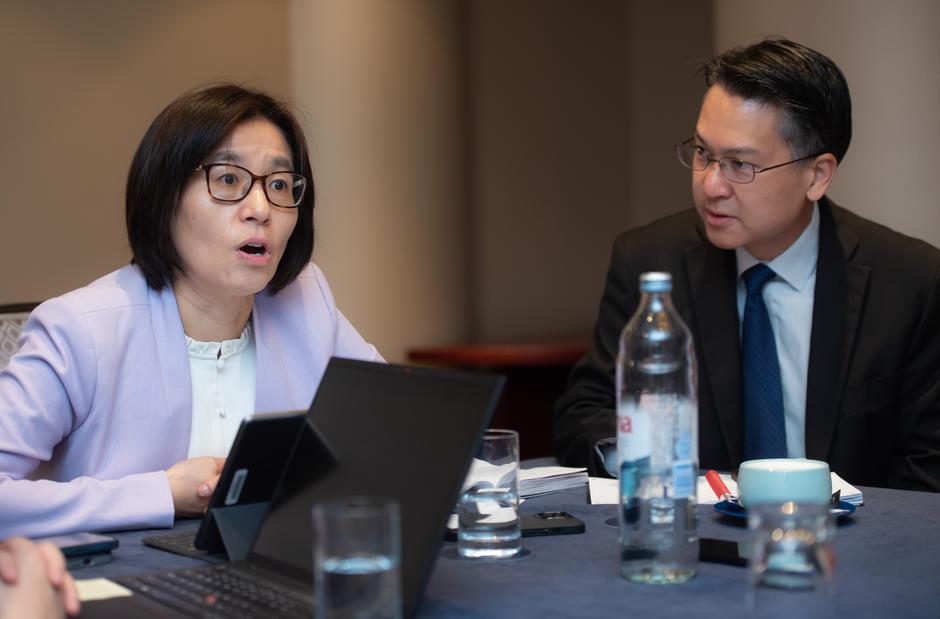 Zagreb: Šefica misije u Hrvatskoj Yan Sun na brifingu MMF-a