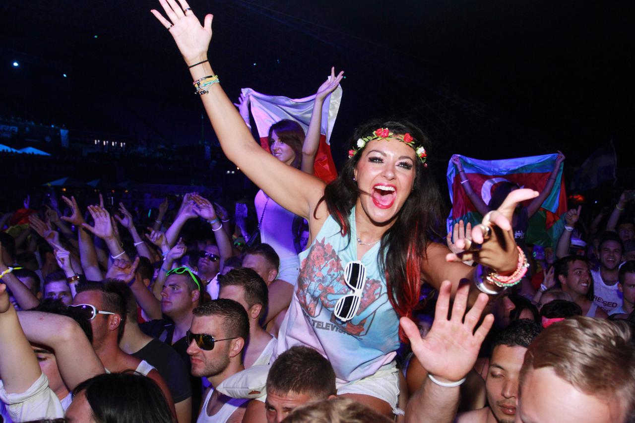 11.07.2014., Split - Ultra Europe drugi put na Poljudu. Uzavrela atmosfera na festivalu. Photo: Ivana Ivanovic/PIXSELL