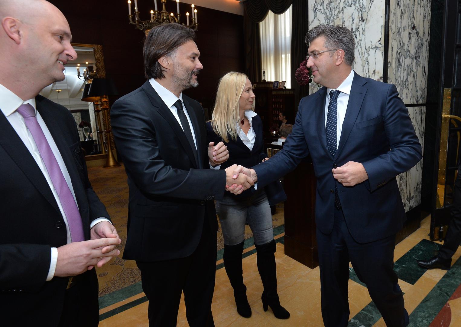 Ministar poljoprivrede Tomislav Tolušić, glavni urednik Večernjeg lista Dražen Klarić, predsjednica Uprave Večernjeg lista Andrea Borošić i premijer Andrej Plenković