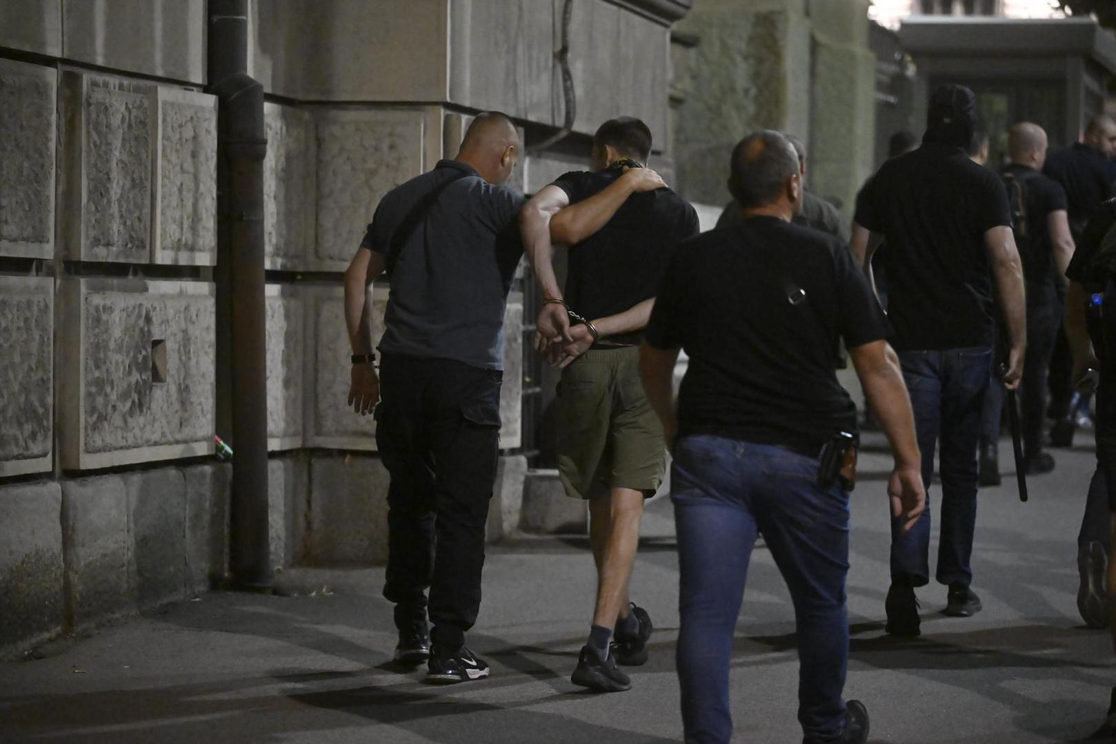 14, August, 2025, Beograd - Protest of citizens and students in down town of Belgrade. Confrontation with the police. Photo: M. M./ATAImages14, avgust, 2025, Beograd - Protest gradjana i studenata u Beogradu. Sukob sa policijom. Photo: M. M./ATAImages Photo: M.M./ATAImages/PIXSELL