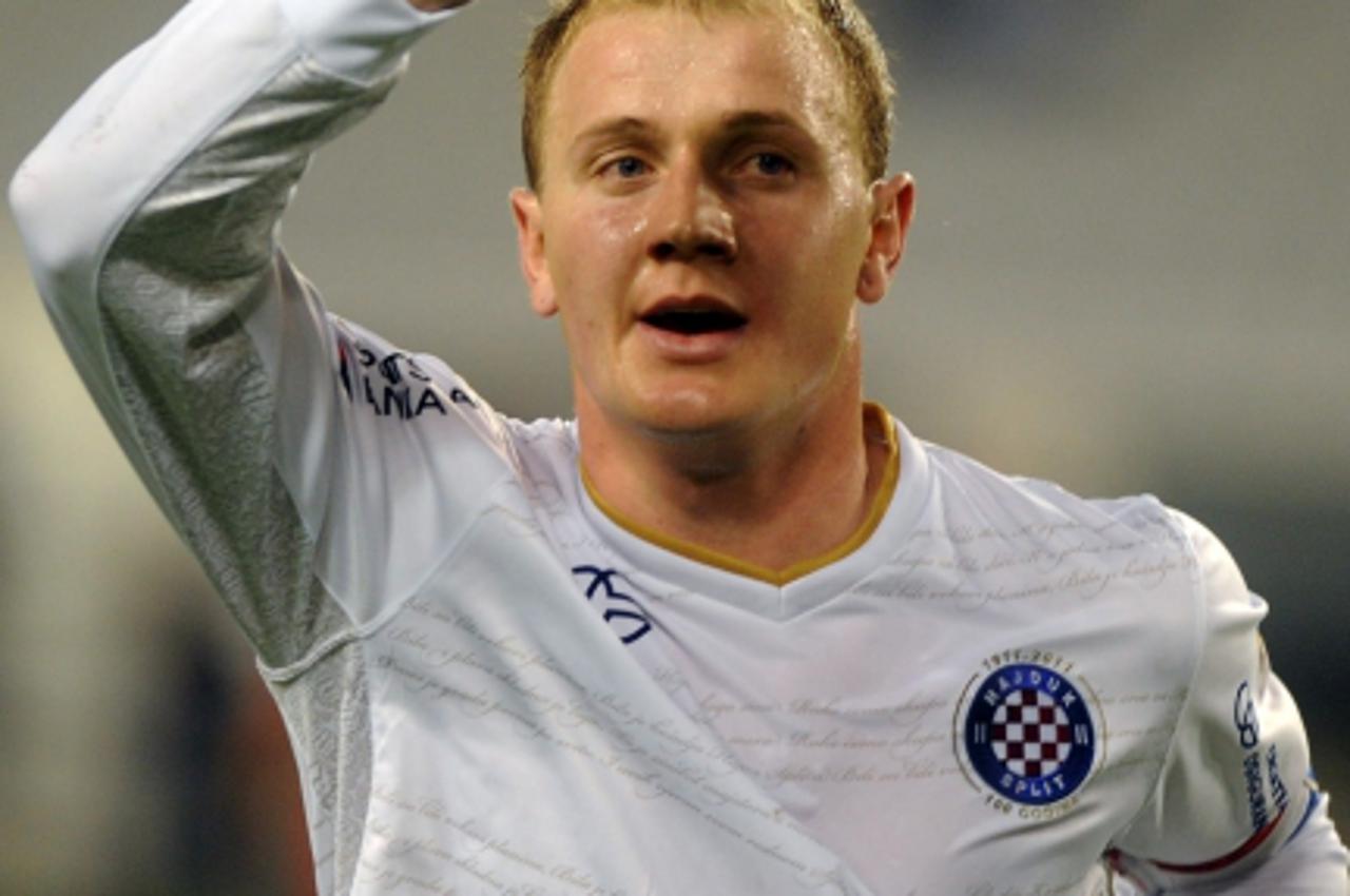 '07.11.2010., Poljud, Split - Nogometna utakmica 14. kola Prve HNL izmedju NK Hajduk i NK Zagreb. Senijad Ibricic.  Photo: Nino Strmotic/PIXSELL'