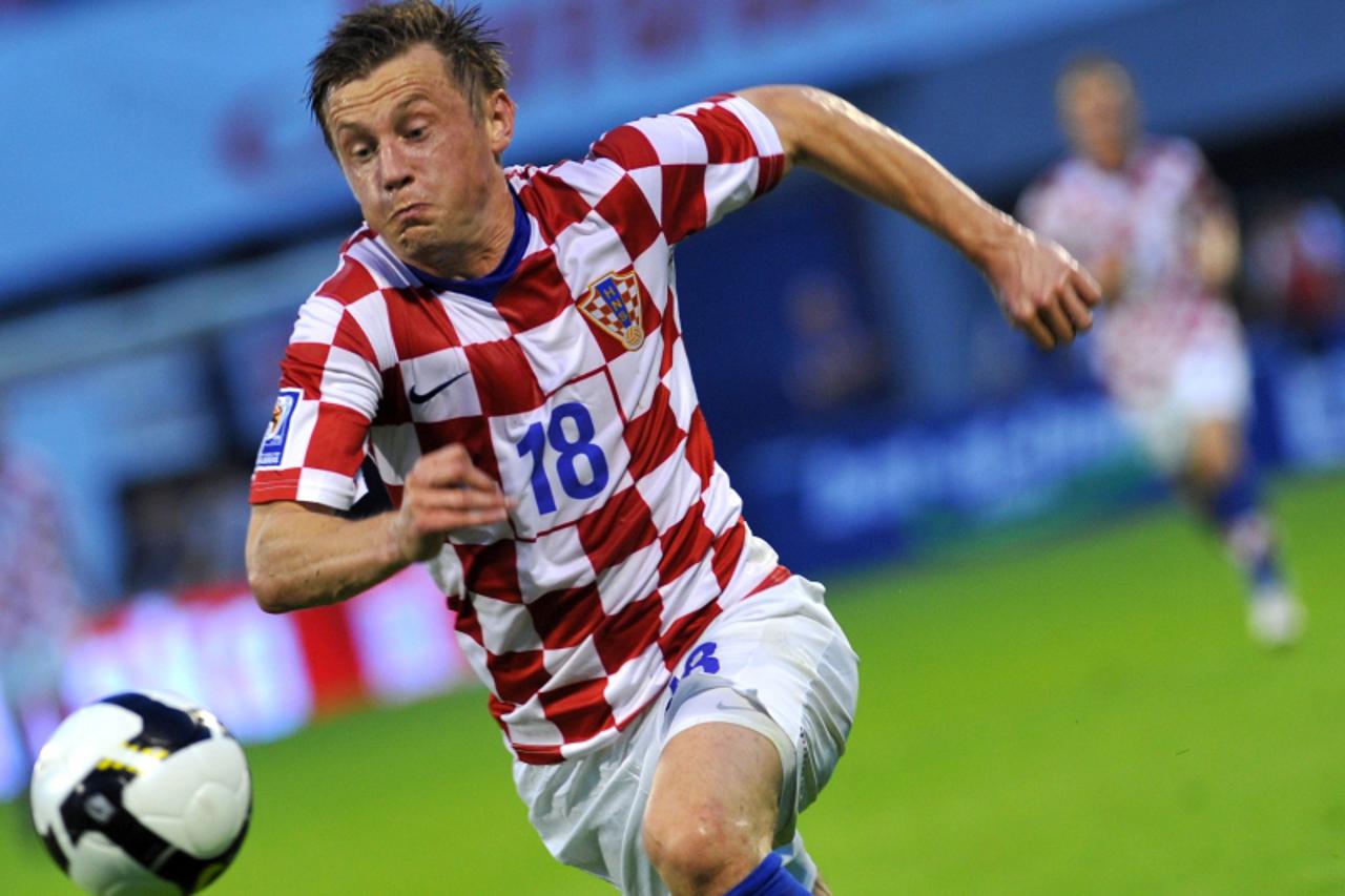 'sport.....zagreb.....06.06.2009.   stadion maksimir - nogometna ukakmica hrvatska ukrajina, kvalifikacije za svijetsko nogometno prvenstvo u jar-u 2010.g. / ivica olic      Photo: Marko Lukunic/Vecer