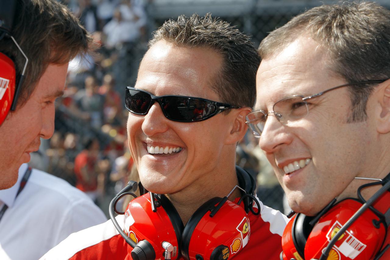 Michael Schumacher i Stefano Domenicali