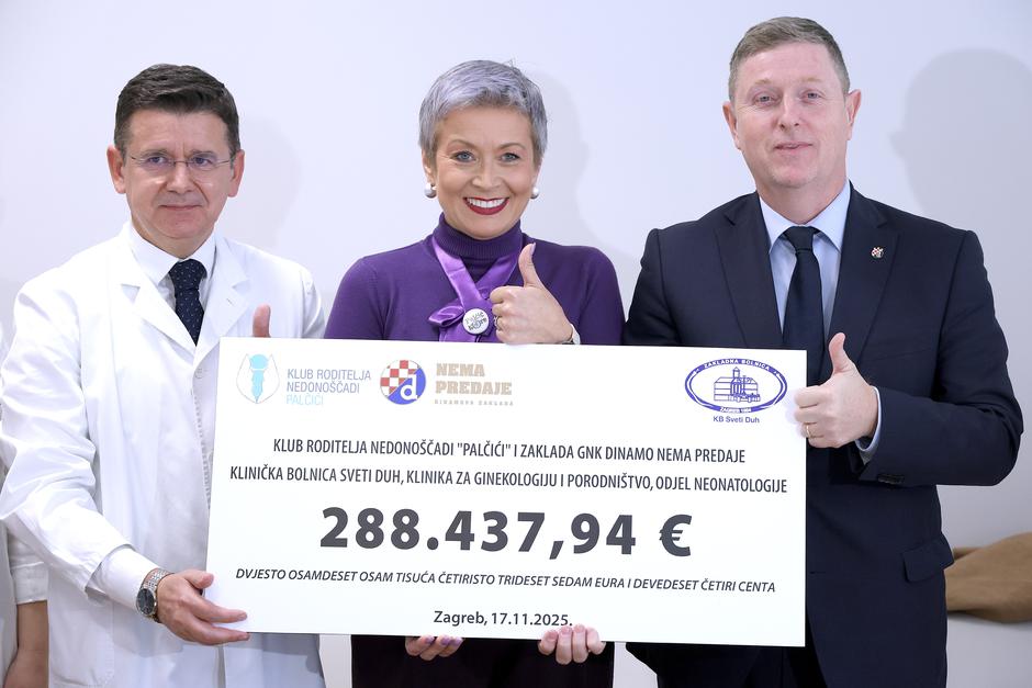 Zagreb: Uručena donacija Odjelu neonatologije Kliničke bolnice Sveti Duh