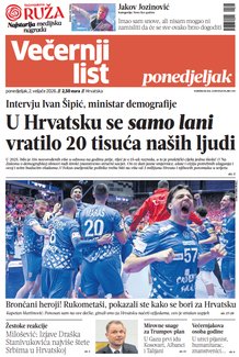 Večernji list naslovnica