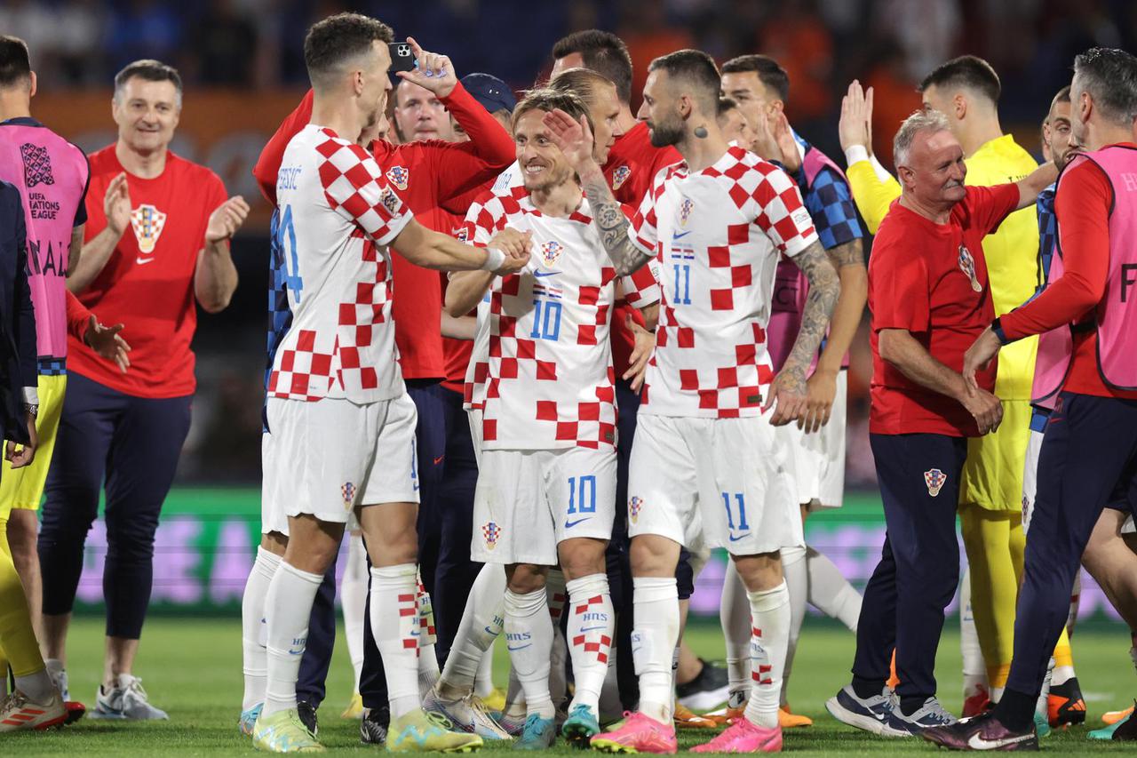 Rotterdam: Trening hrvatske nogometne reprezentacije