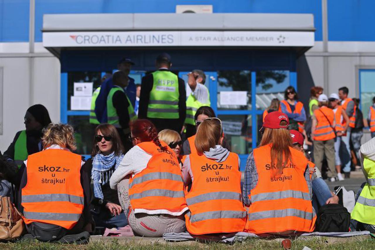 Croatia airlines štrajk (1)