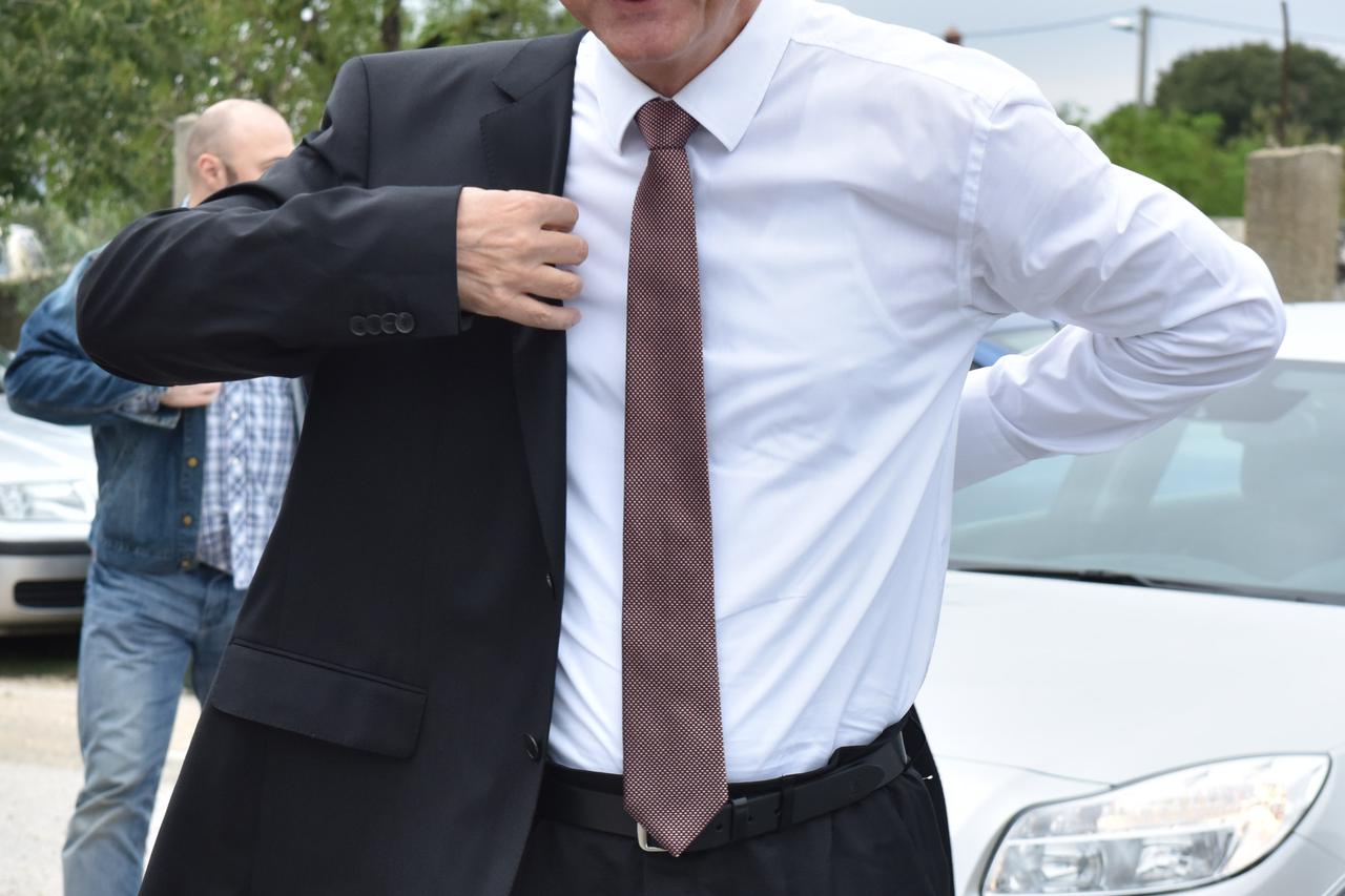 06.10.2015., Zadar -  Tomislav Karamarko predsjednik HDZ-a na proslavi dana obrane grada Zadra u Dracevcu 