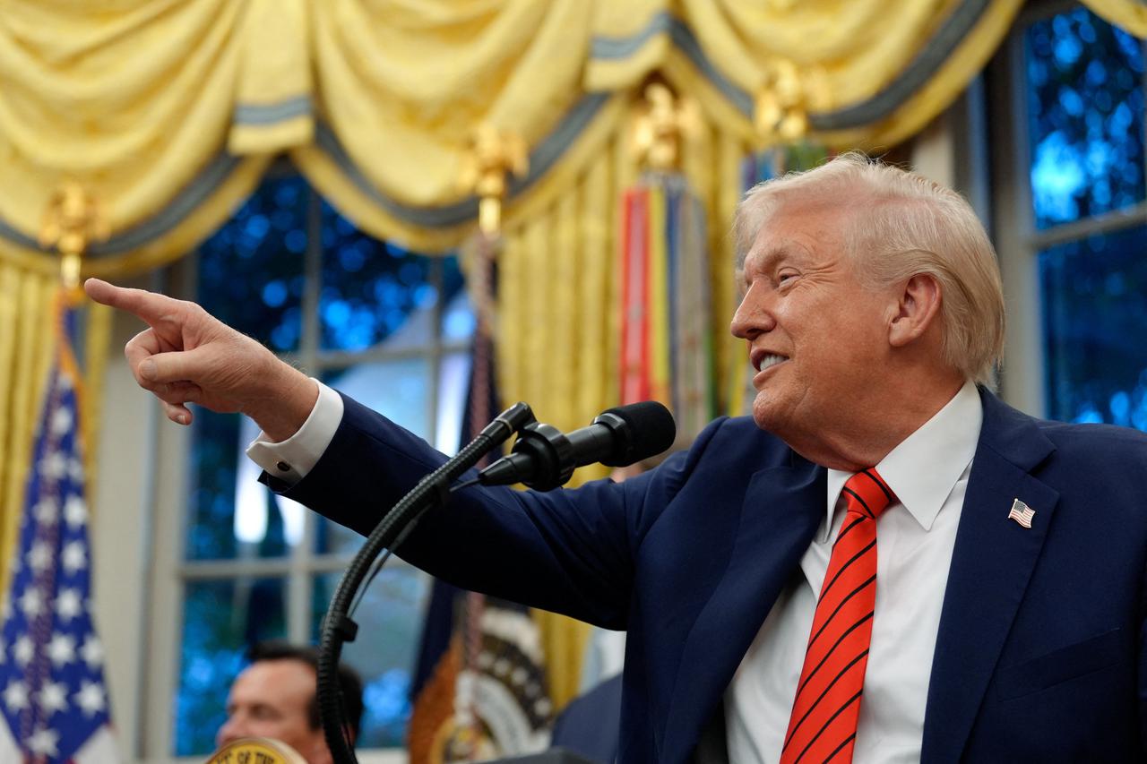 U.S. President Trump makes an announcement about lowering U.S. drug prices, in Washington