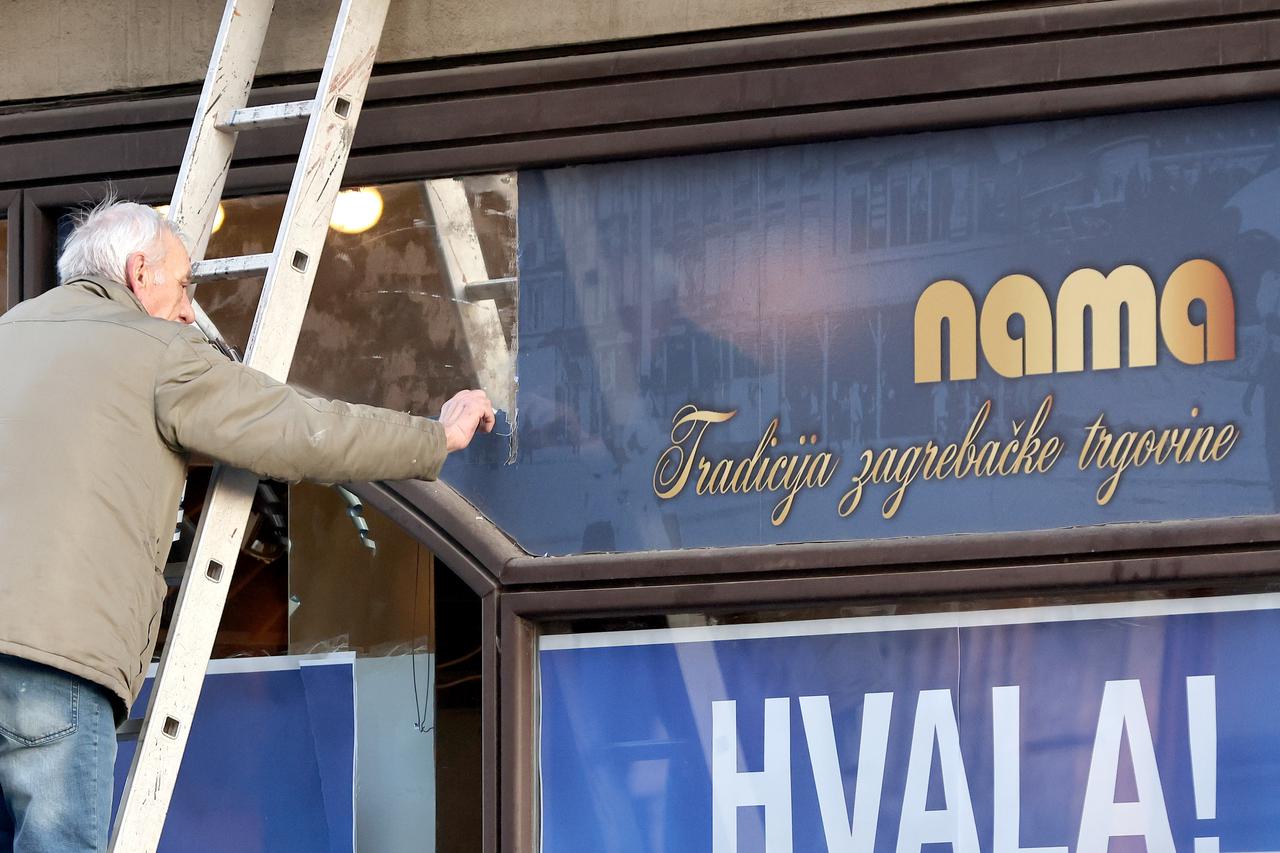 Zagreb: Sa zatvorene Name u Ilici uklanjaju se oznake i vizuali