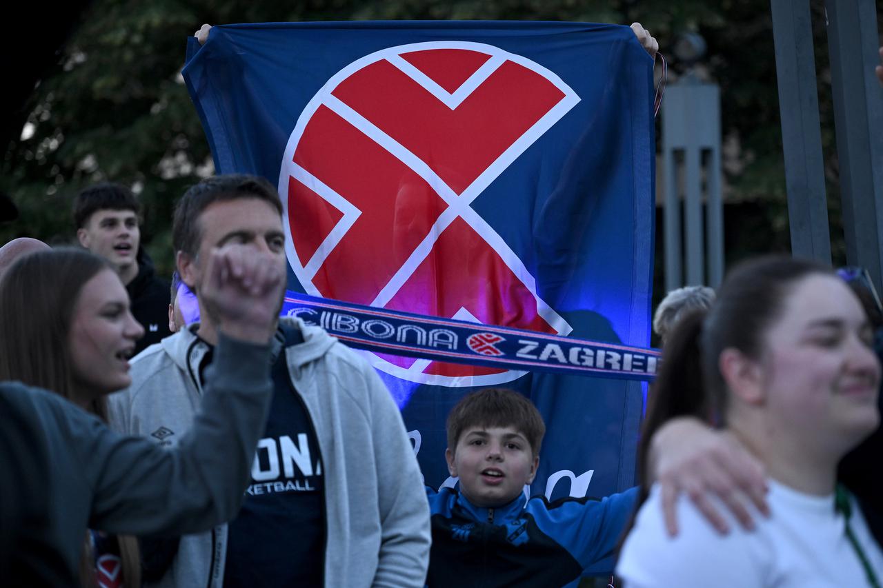 Zagreb: Doček igrača Cibone