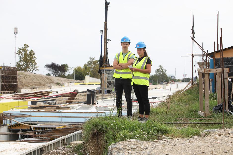 Gradilište na rekonstrukciji rotora u Remetincu