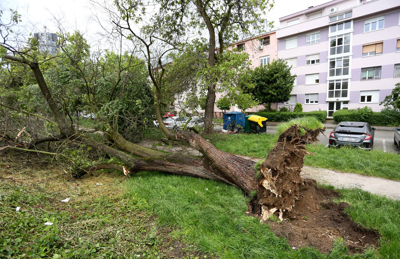 Snažan i olujan vjetar pogodio je Zagreb, a na ulicama se nalazi mnogo polomljenih grana stabala, razbacanih kanti za smeće, pa čak i štandova. Ponegdje su oštećeni semafori, intervencijske službe i vatrogasci su na terenu, a policija upozorava građane da ne izlaze ako ne moraju. 