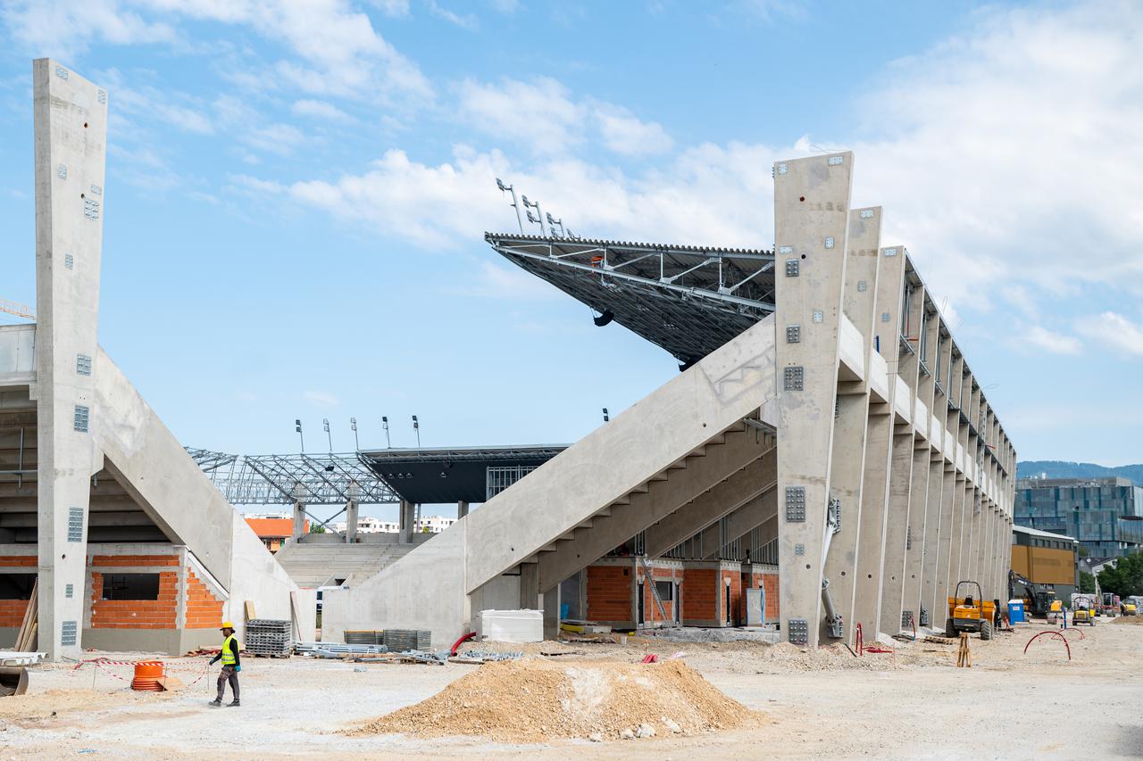 Zagreb: Radovi na stadionu u Kranjčevićevoj