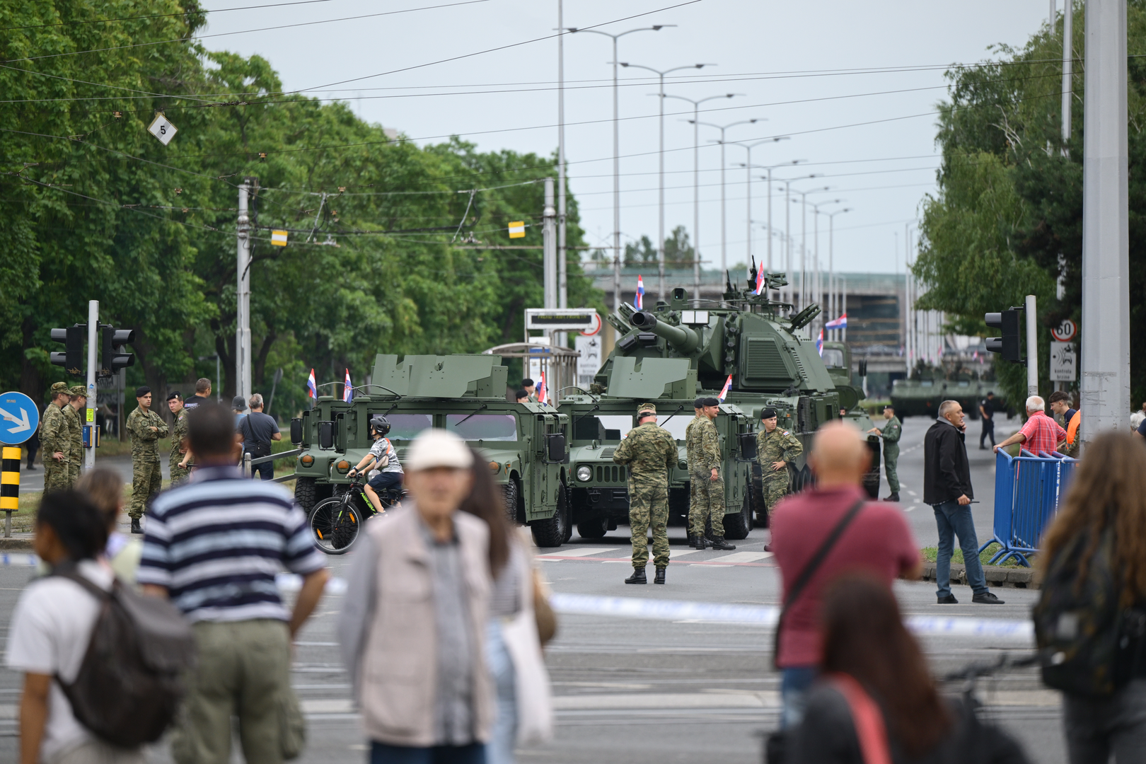 29.07.2025., Zagreb - Okupljanje vojske uoci generalne probe svecanog vojnog mimohoda. Photo: Neva Zganec/PIXSELL