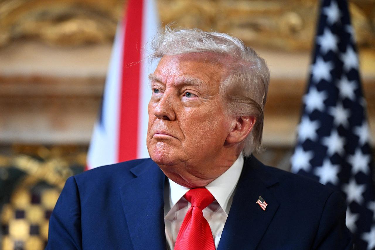 FILE PHOTO: U.S. President Trump makes second state visit to Britain