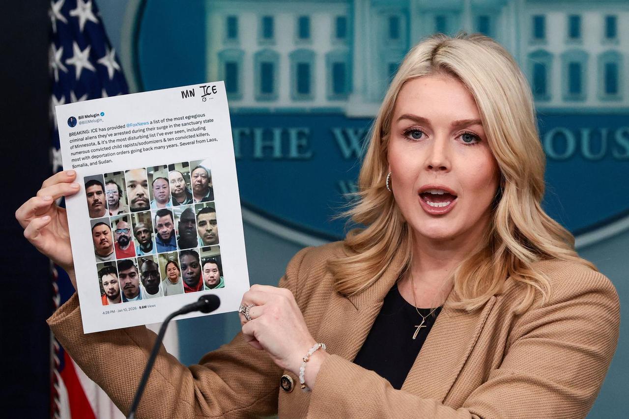 White House Press Secretary Leavitt holds a press briefing, at the White House