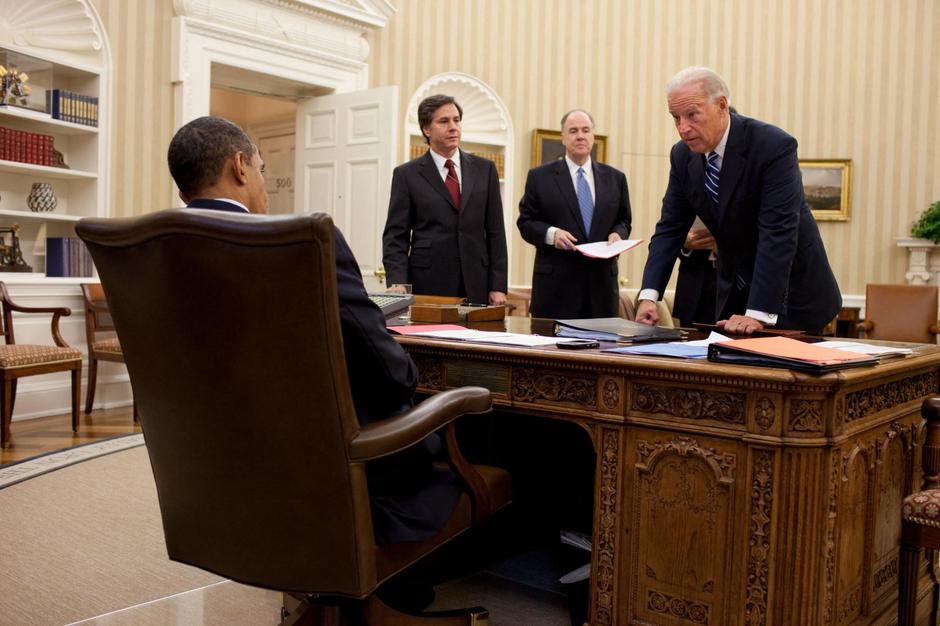 Blinken i Biden u Ovalnom uredu kod Obame, kod kojega je posljednje dvije godine mandata bio drugi čovjek State Departmenta