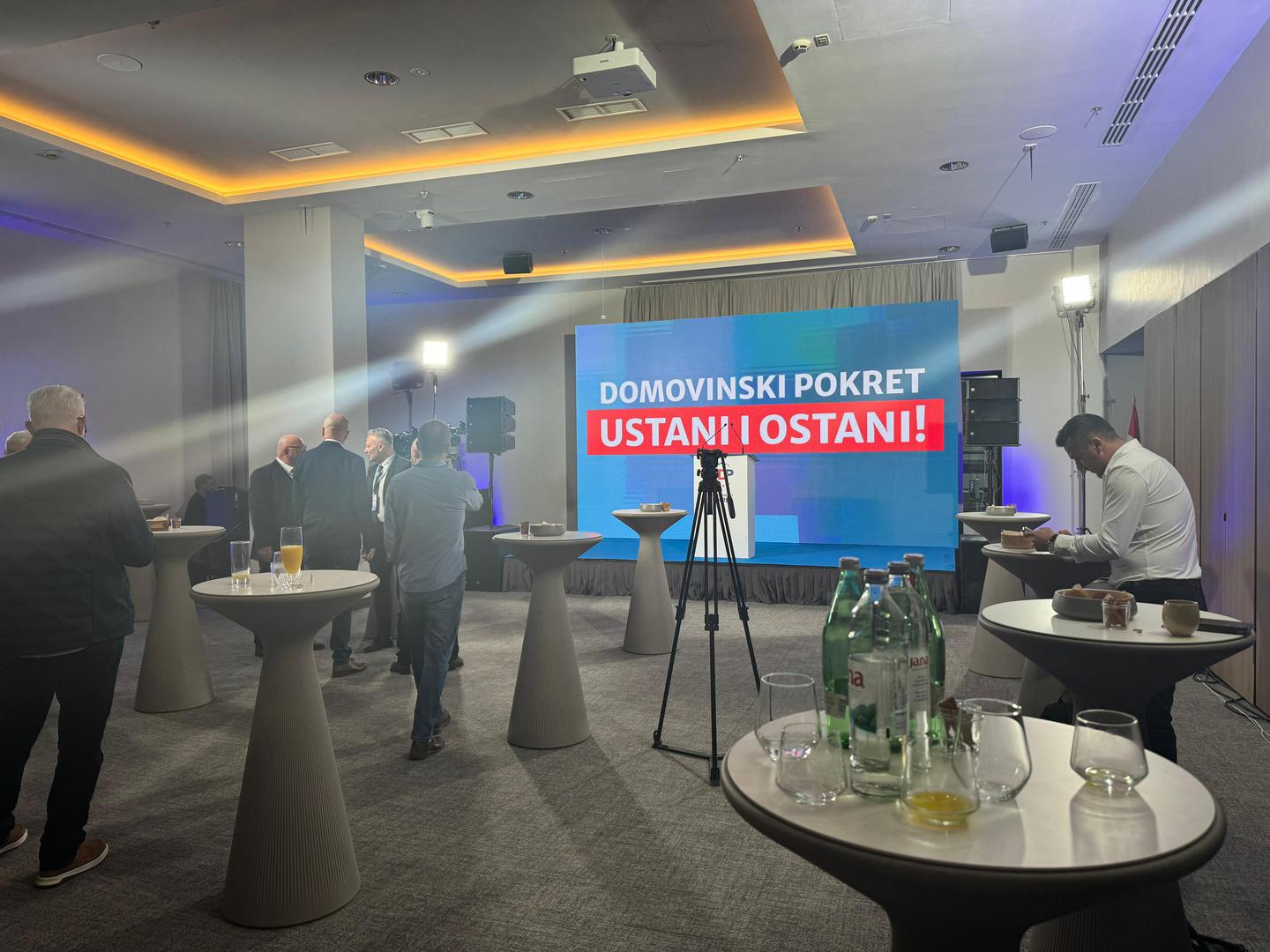 Atmosfera u stožeru Domovinskog pokreta