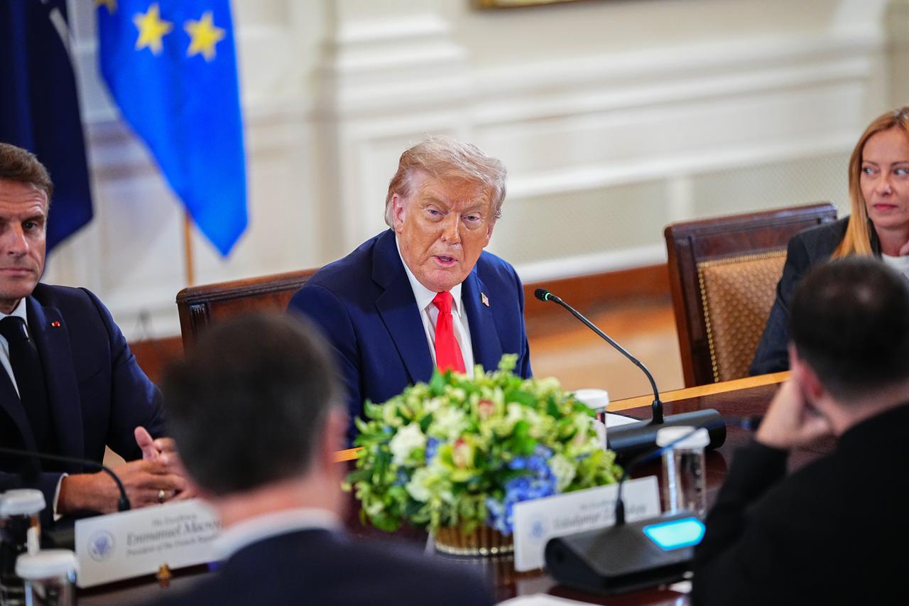 Trump Meets President Zelenskyy of Ukraine and European Leaders
