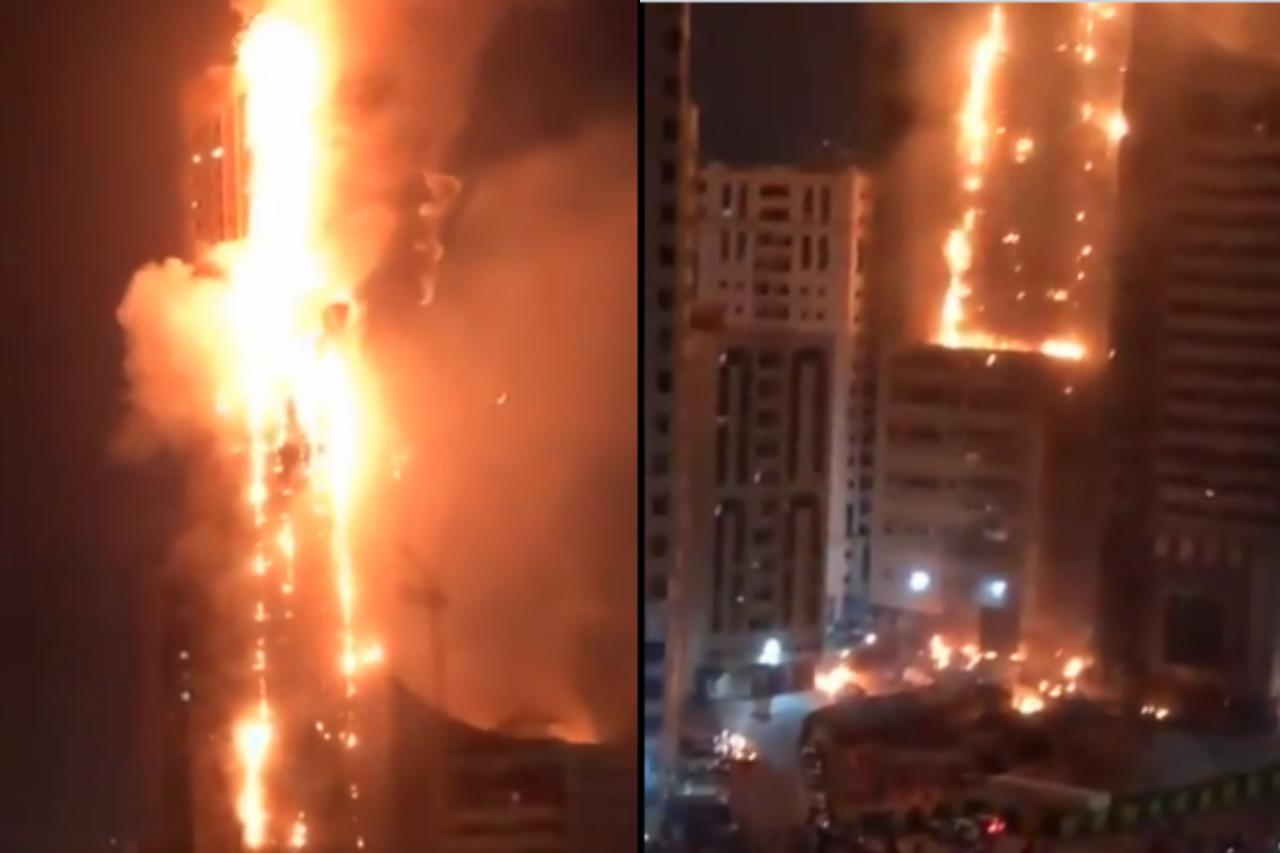 Požar nebodera blizu Dubaija