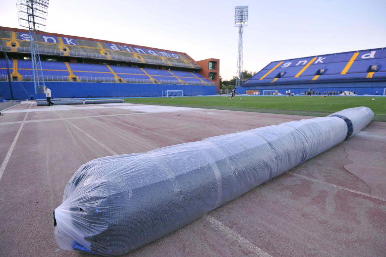 Zagreb: Plava trava umjesto atletske staze na maksimirskom stadionu