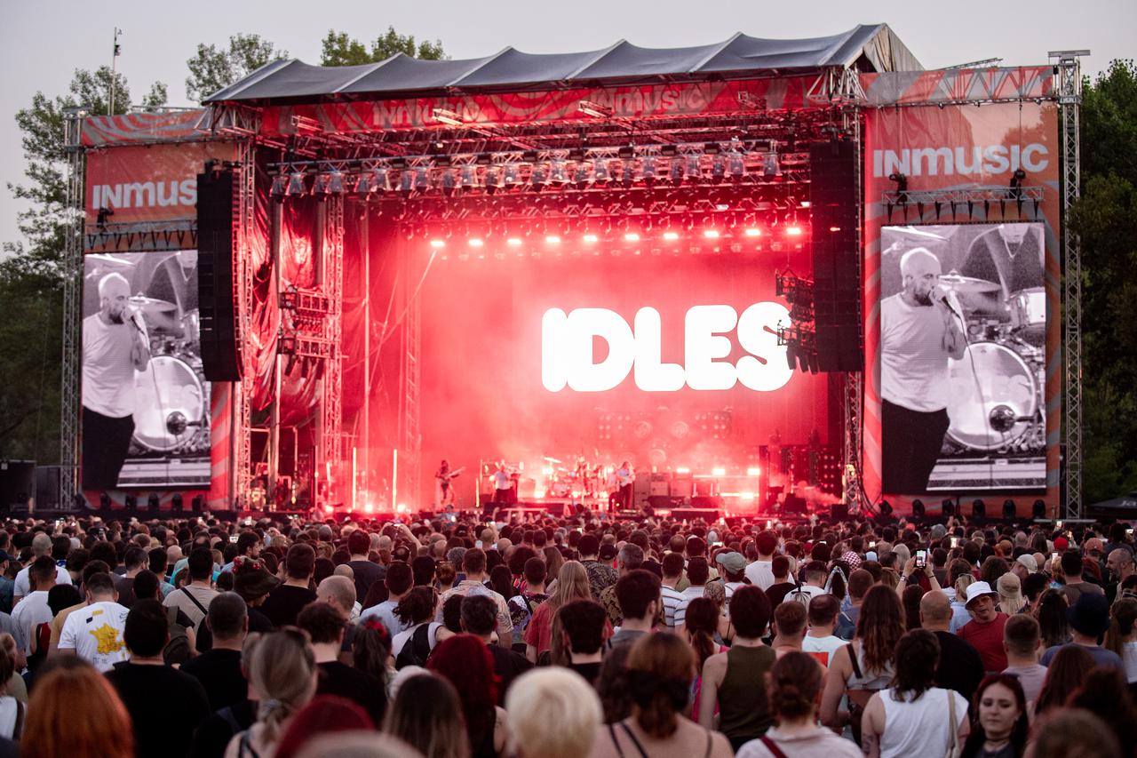 Zagreb: Nastup benda Idles na 18. INmusic festivalu