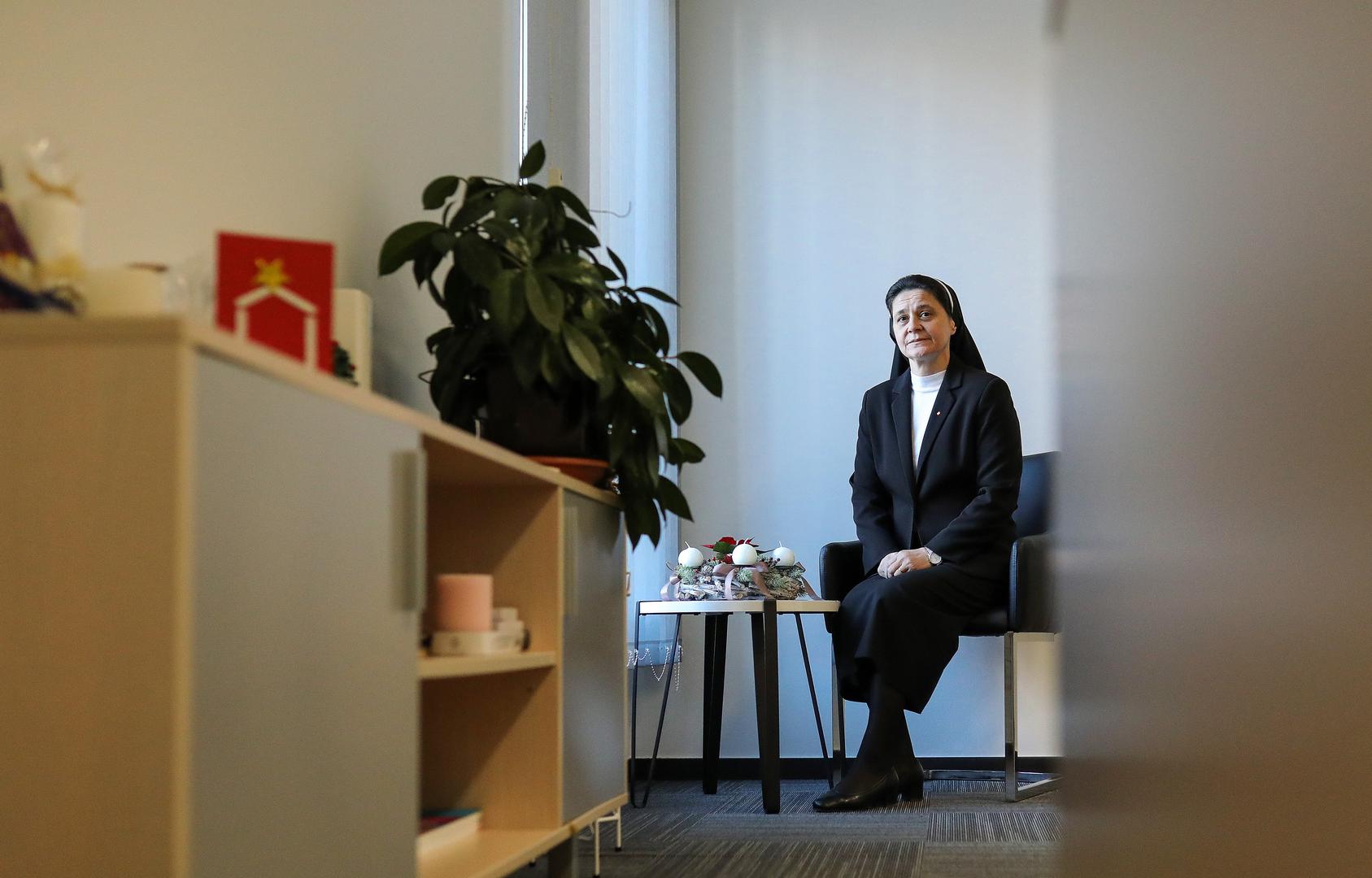 19.12.2023., Zagreb - Sestra Jelena Loncar, ravnateljica Caritasa Zagrebacke nadbiskupije Photo: Emica Elvedji/PIXSELL