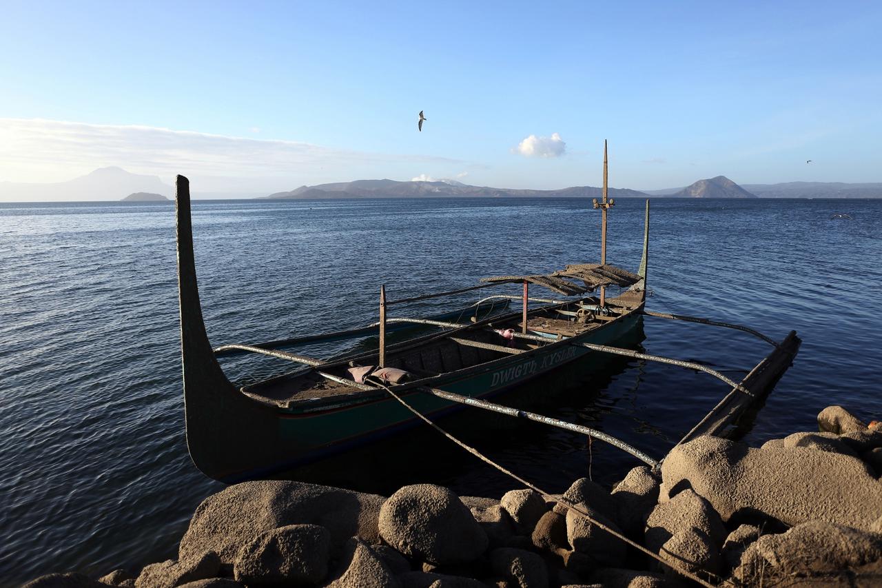 Volcanic eruption in the Philippines