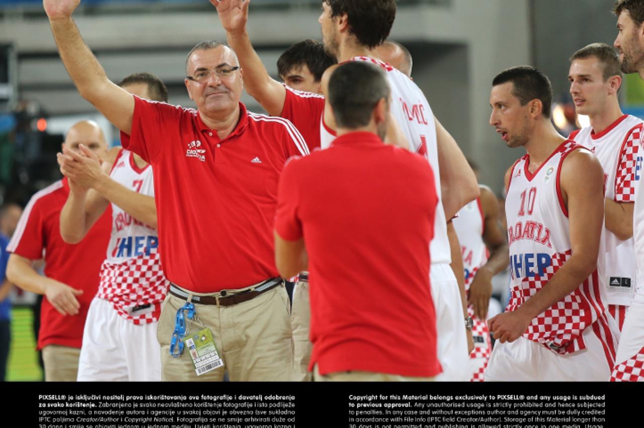 '14.09.2013., Slovenija, Ljubljana, Arena Stozice - Europsko prvenstvo u kosarci Eurobasket Slovenia 2013. Drugi krug, grupa F. Hrvatska - Italija. Jasmin Repesa. Photo: Igor Kralj/PIXSELL'