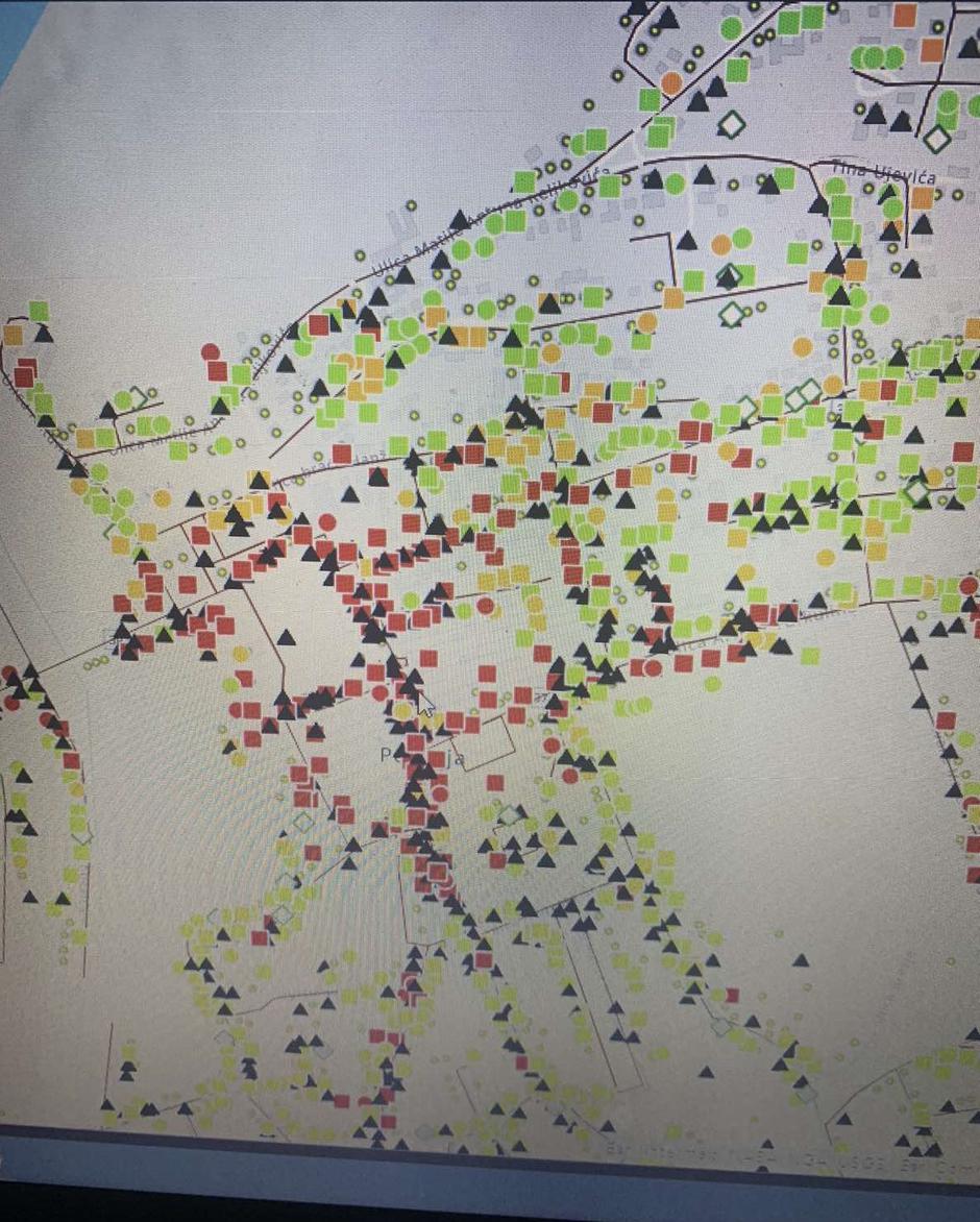 Karte pokazuju razmjere uništenja u potresu - Petrinja