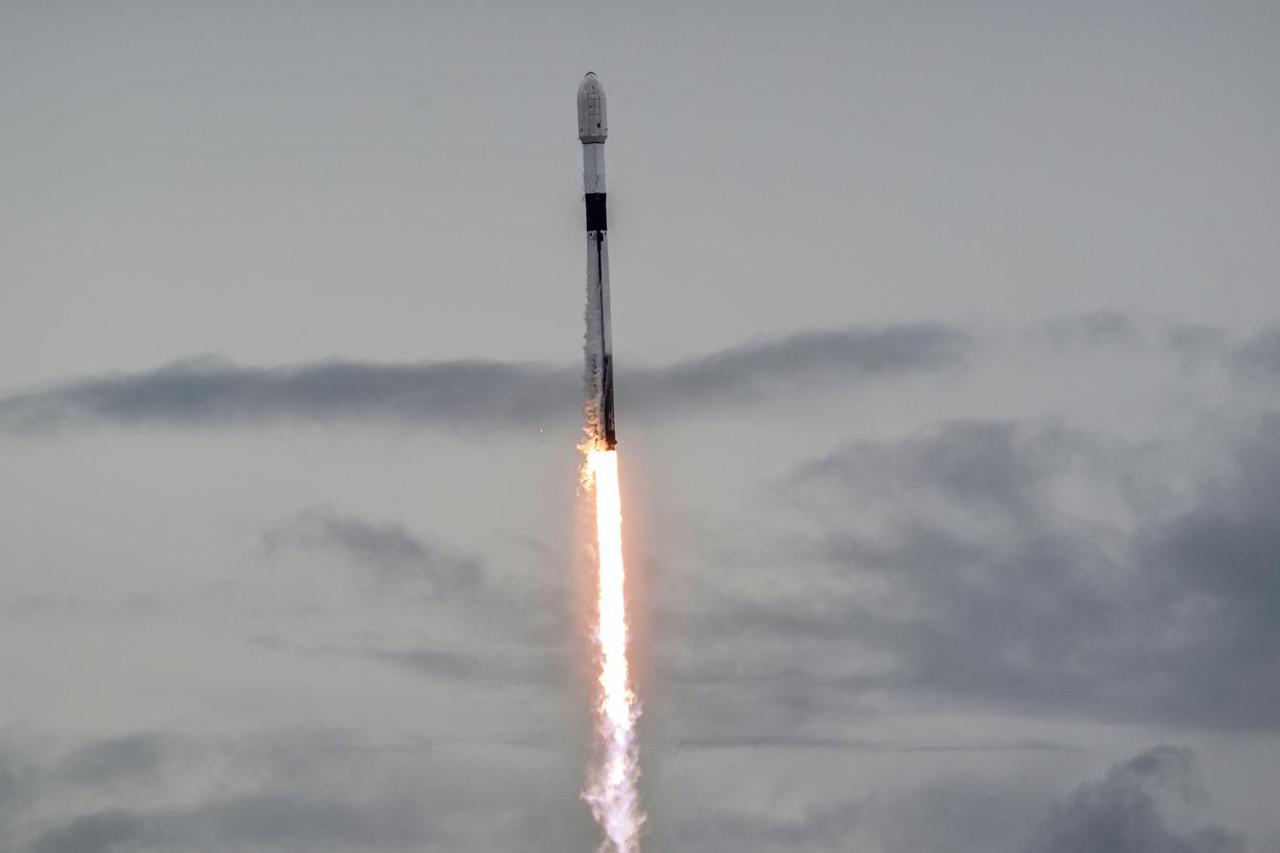A SpaceX Falcon 9 rocket lifts off from launch complex-40 carrying the European Space Agency Hera spacecraft on a mission to the asteroid Dimorphos, in Cape Canaveral