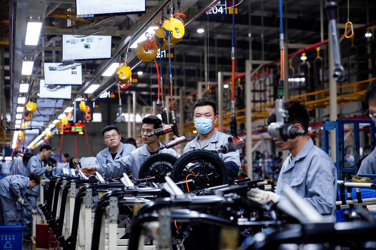 NIU Technologies production line in Changzhou