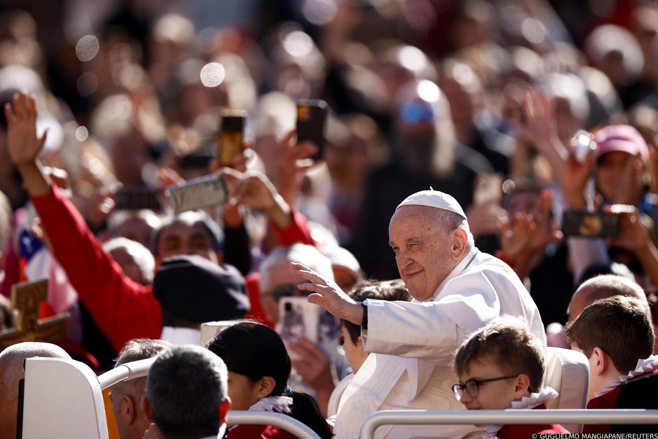 Pope Francis holds weekly general audience, at the Vatican