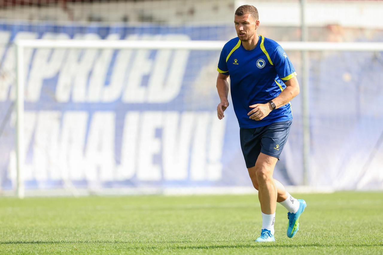 Sarajevo:  Trening nogometne reprezentacije BiH tijekom priprema za Svjetsko prvenstvo